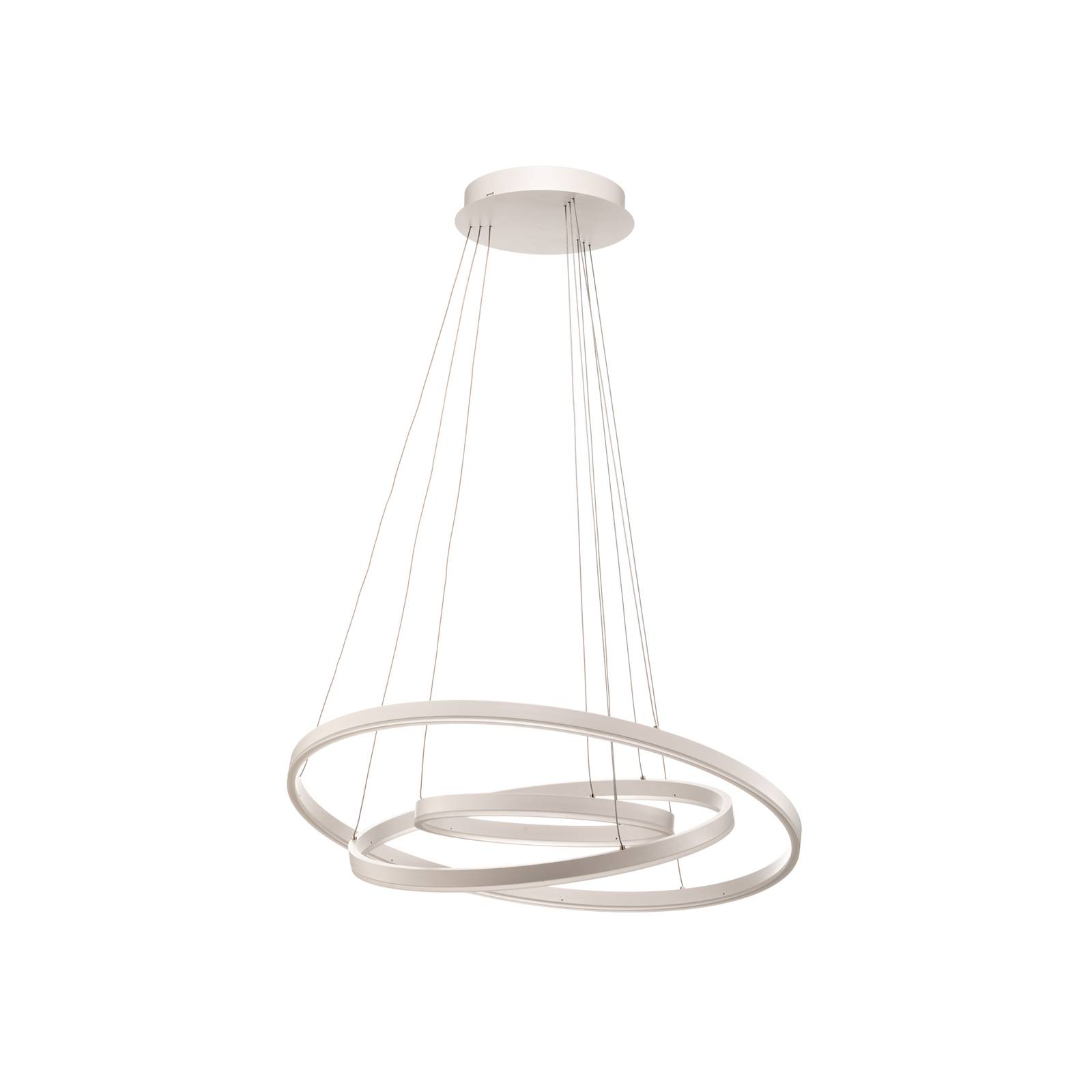 Arcchio Albiona LED függő lámpa, fehér, három gy.