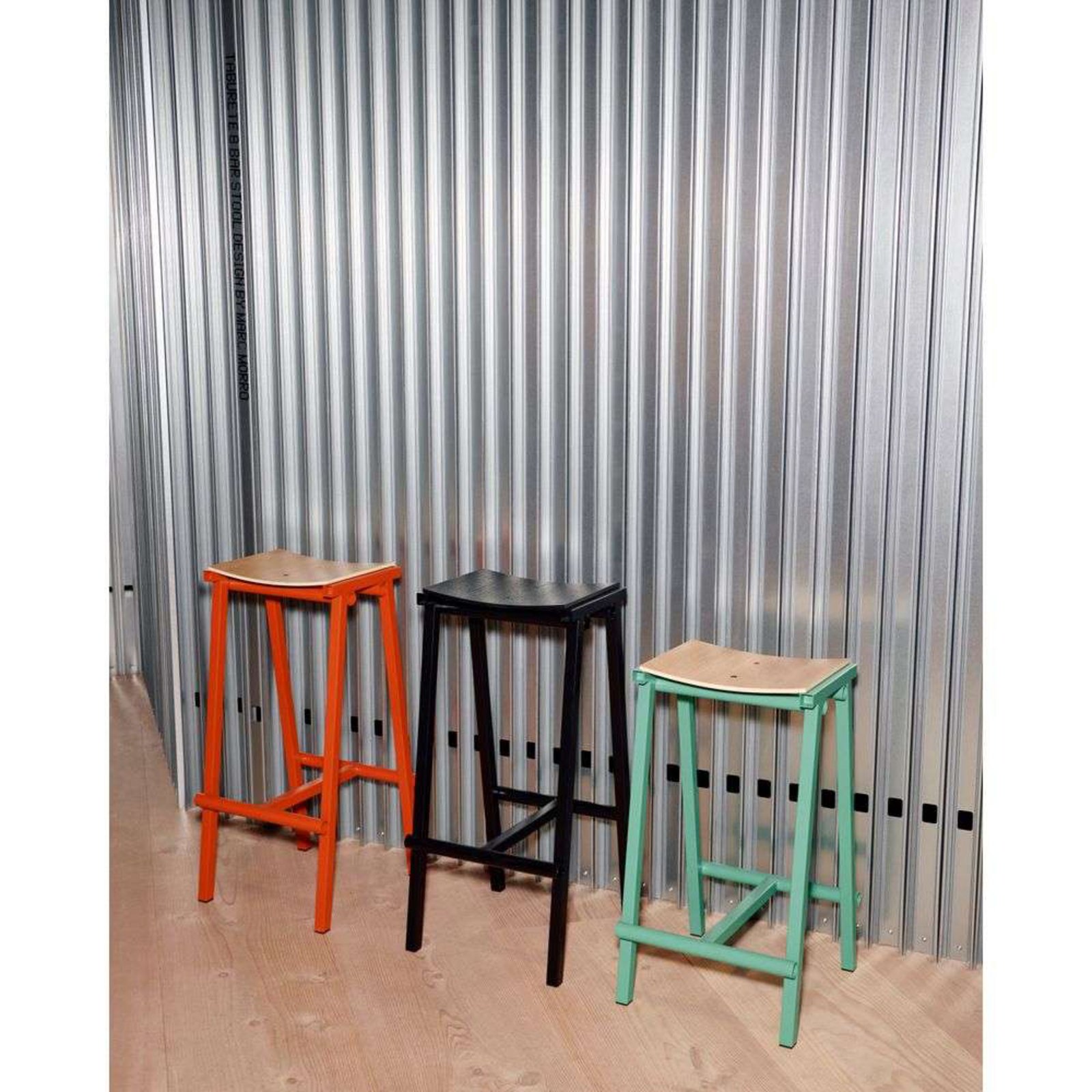 Taburete 8 Bar Stool Low Negru - Hay