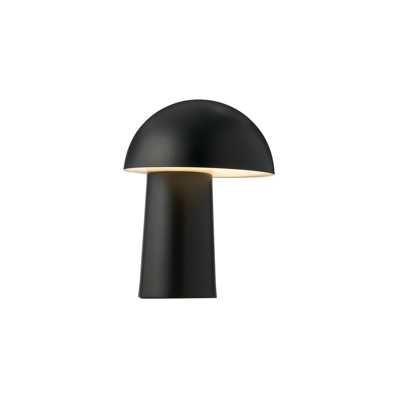 Lampe de table LED à accu Faye Portable, noir, intensité variable, USB