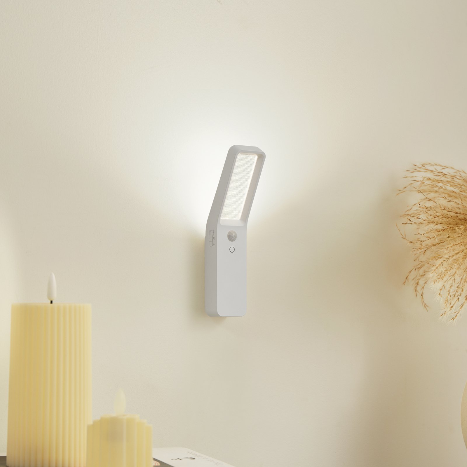 Taska Portable Applique da Parete w/Sensore Bianco - Lindby