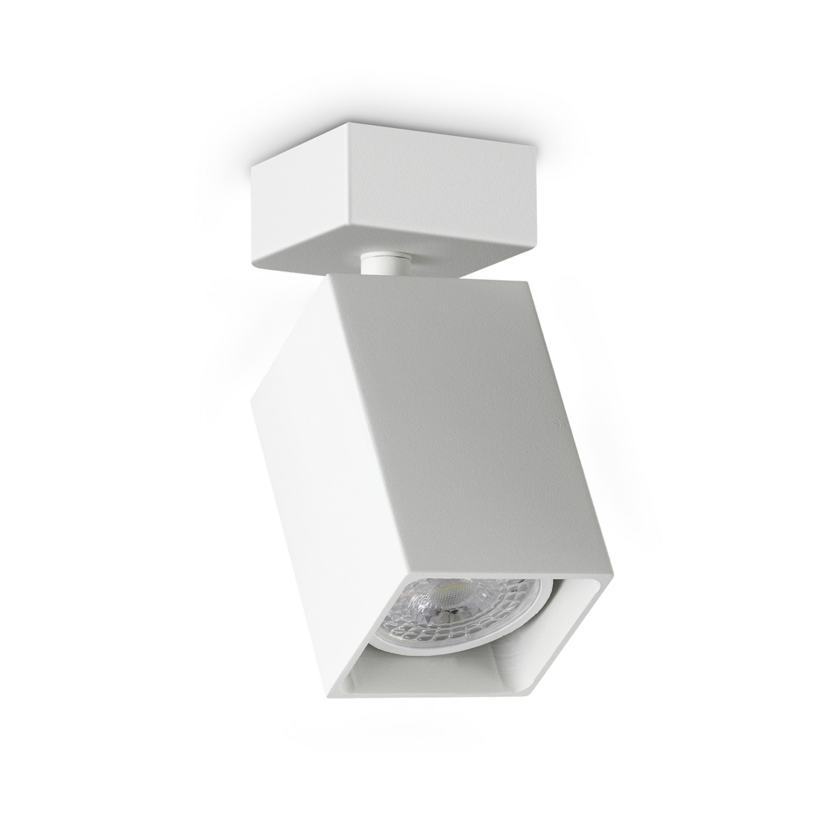 Ideal Lux Dynamite četvrtasti stropni reflektor, bijeli, duljina 5,7 cm - Dnevni boravak/blagovaonica - Moderan - Metal