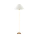 Lampe sur pied Iris crème/laiton textile - Globen Lighting
