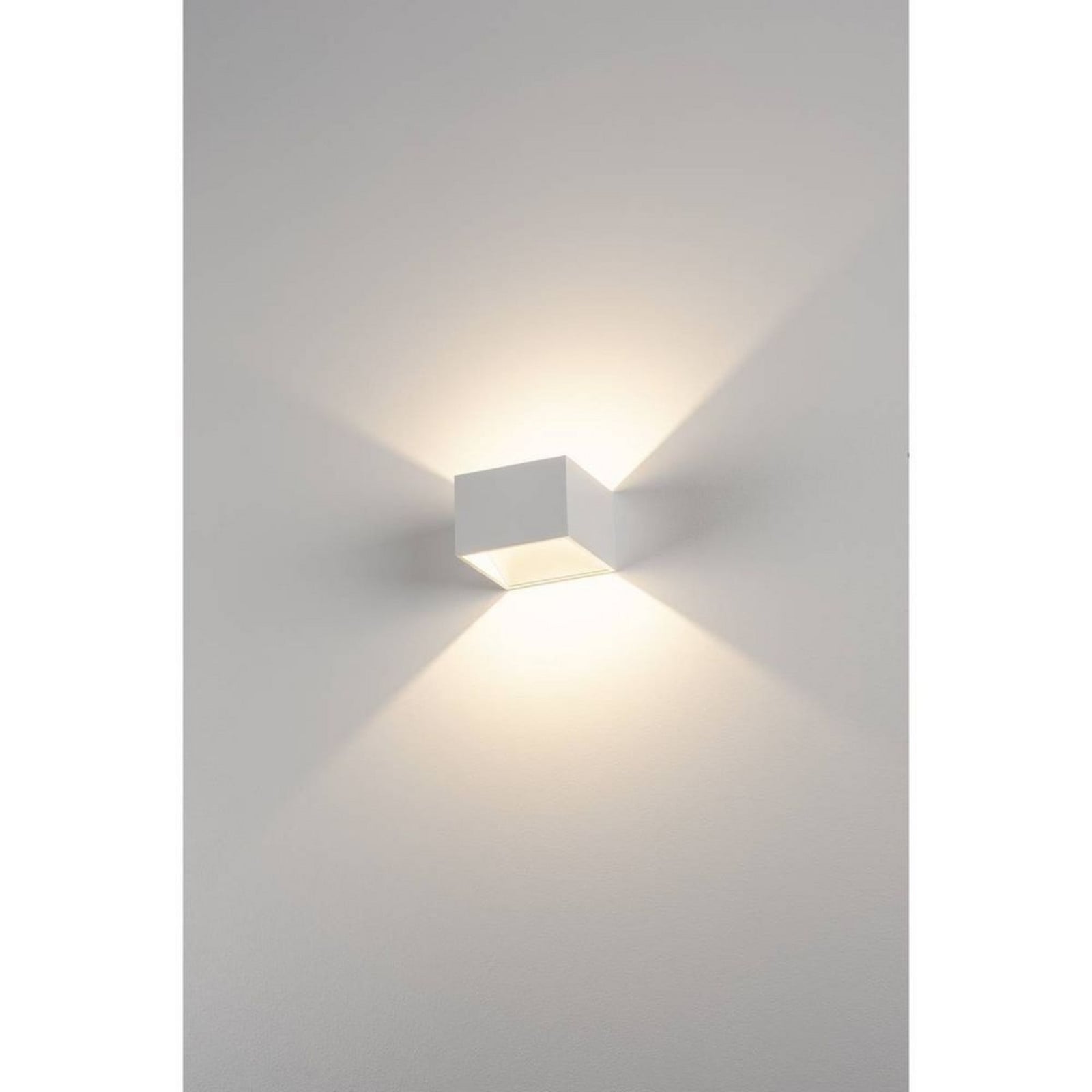 Logs In Square Wandleuchte incl. LED driver White SLV - Wohnzimmer - Aluminium