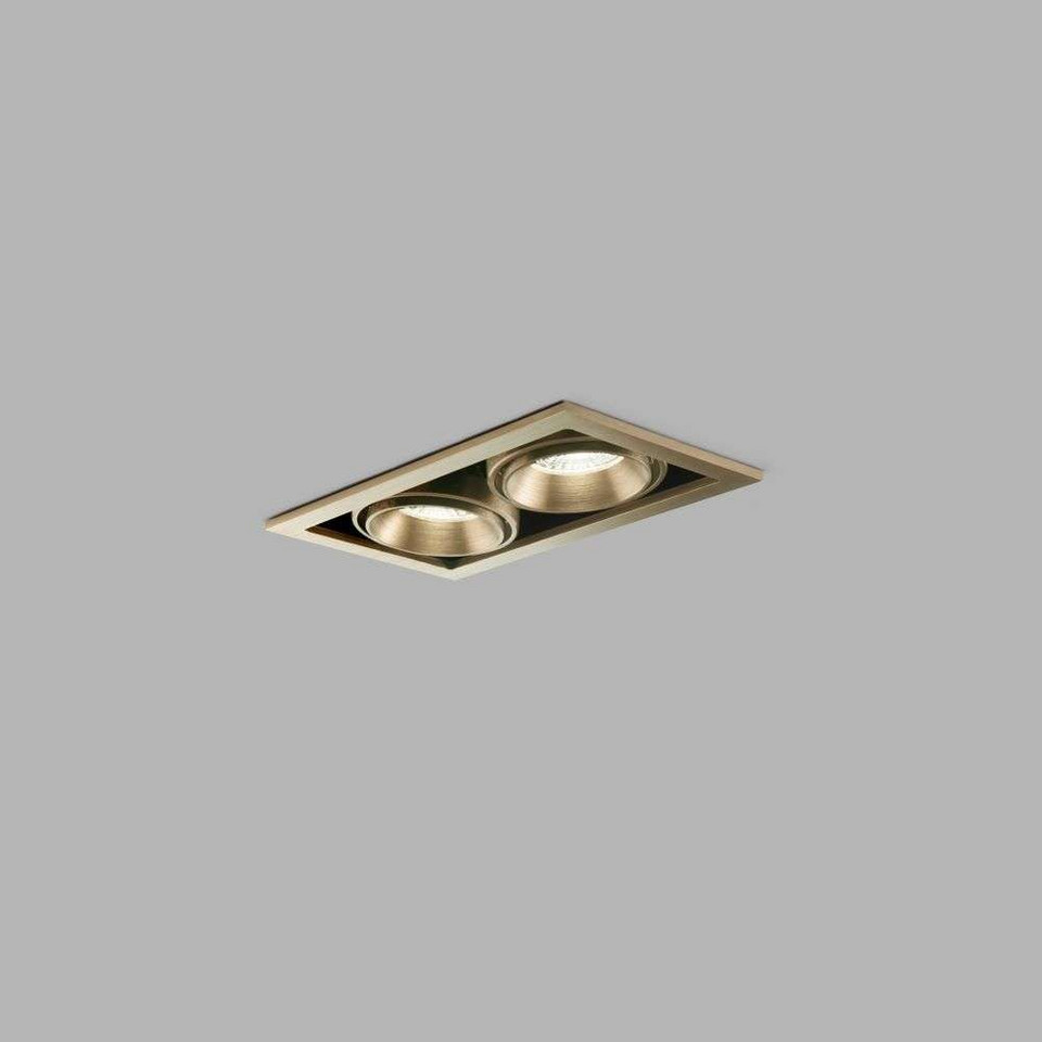 Light-Point Ghost 2 infällda spots 2x6W 2700/3000K, guld / mässing från Light-Point