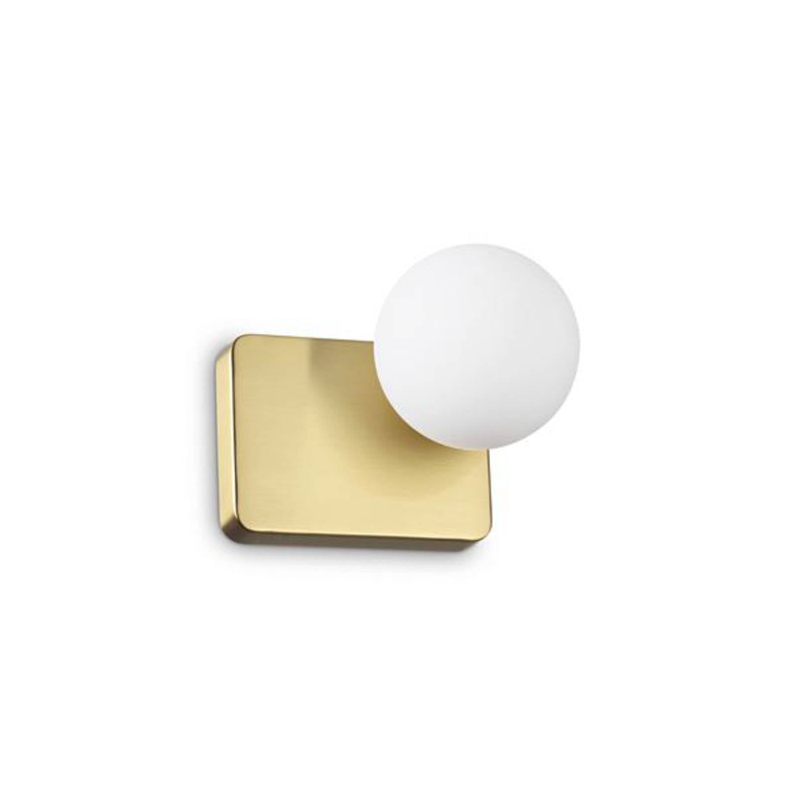 Ideal Lux Wandleuchte Penta, goldfarben, Opalglas, Aluminium
