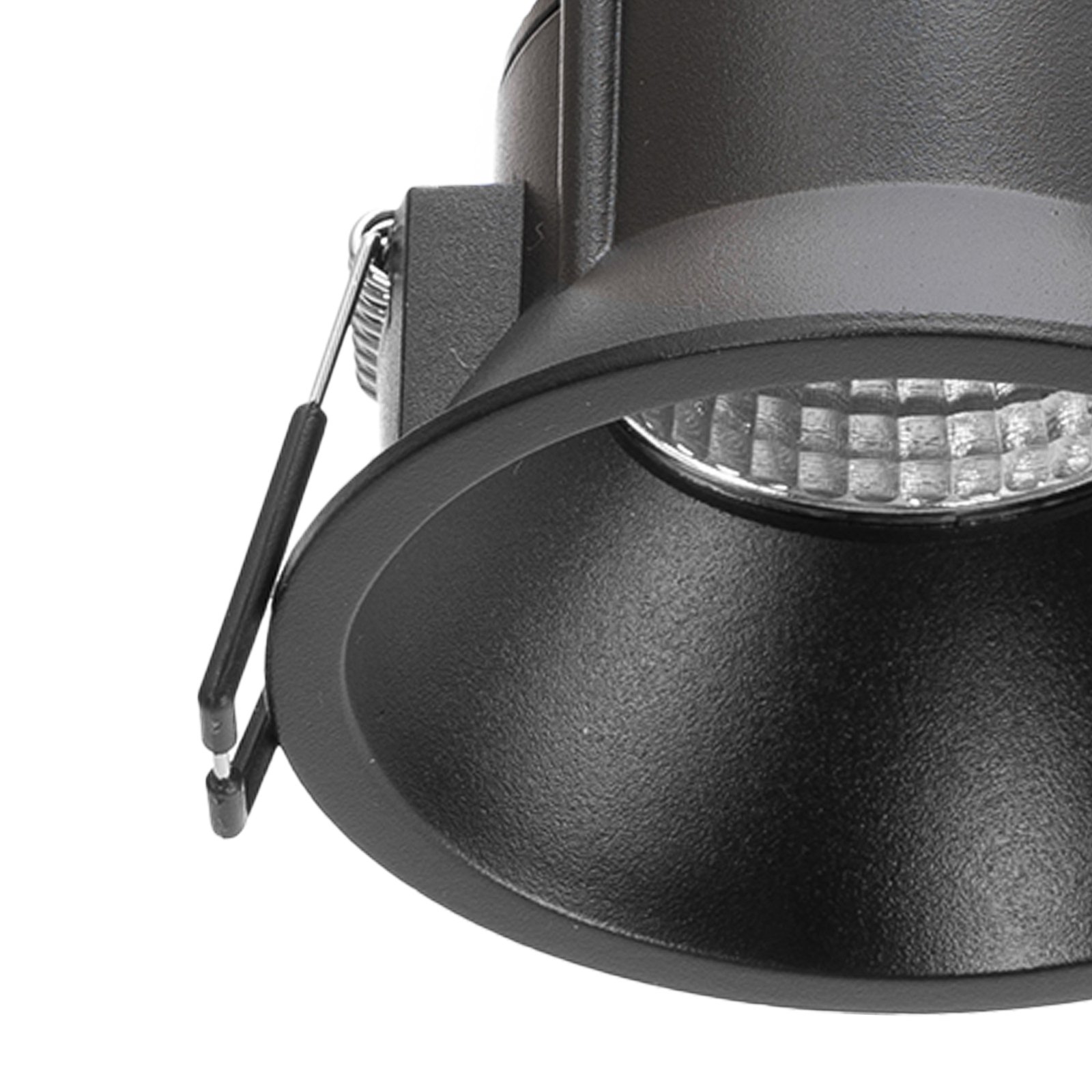 Arcchio LED-es Niria downlight, fekete, 3,000K