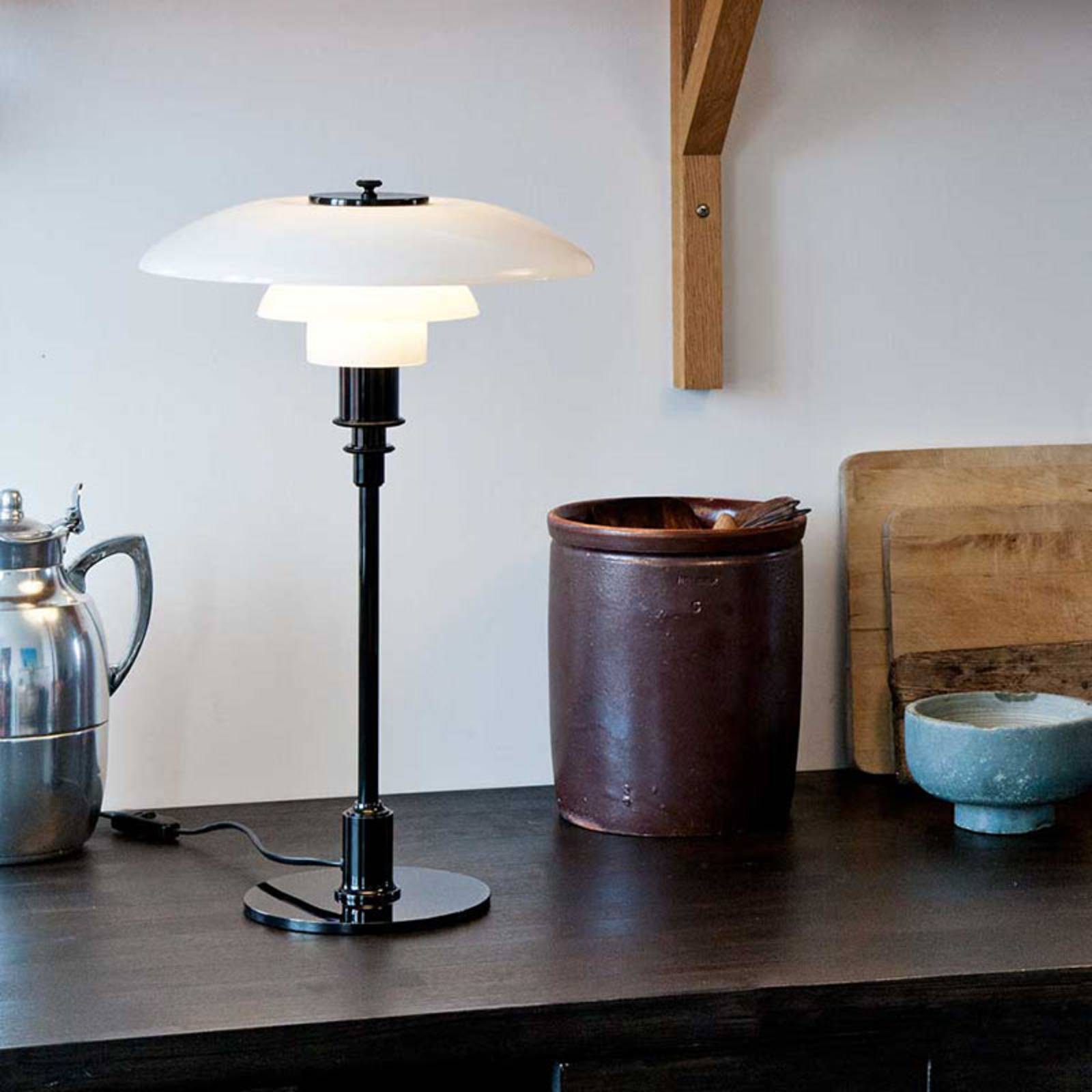 Louis Poulsen PH 3/2 lampa stołowa, czarna