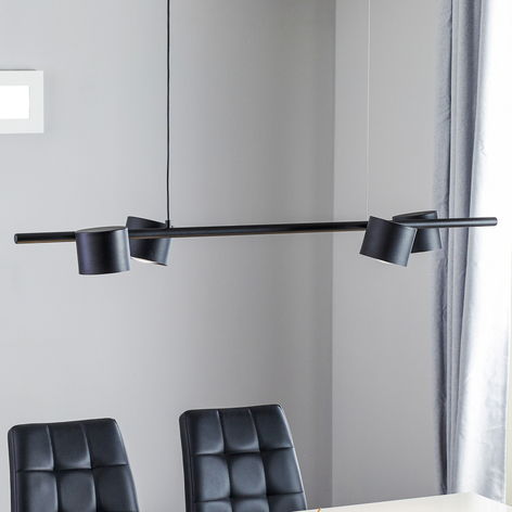 Suspension 1047 à 4 lampes, noire