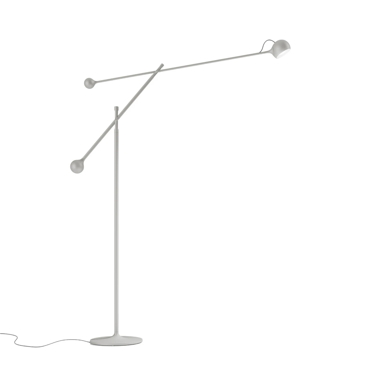 Artemide Ixa LED-Stehleuchte justierbar weißgrau