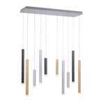 Gemin LED-Pendelleuchte, bunt, 10-flammig - PURE
