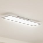 Lindby LED panelis Enhife, balts, 80 x 20 cm, metāla, 4000 K