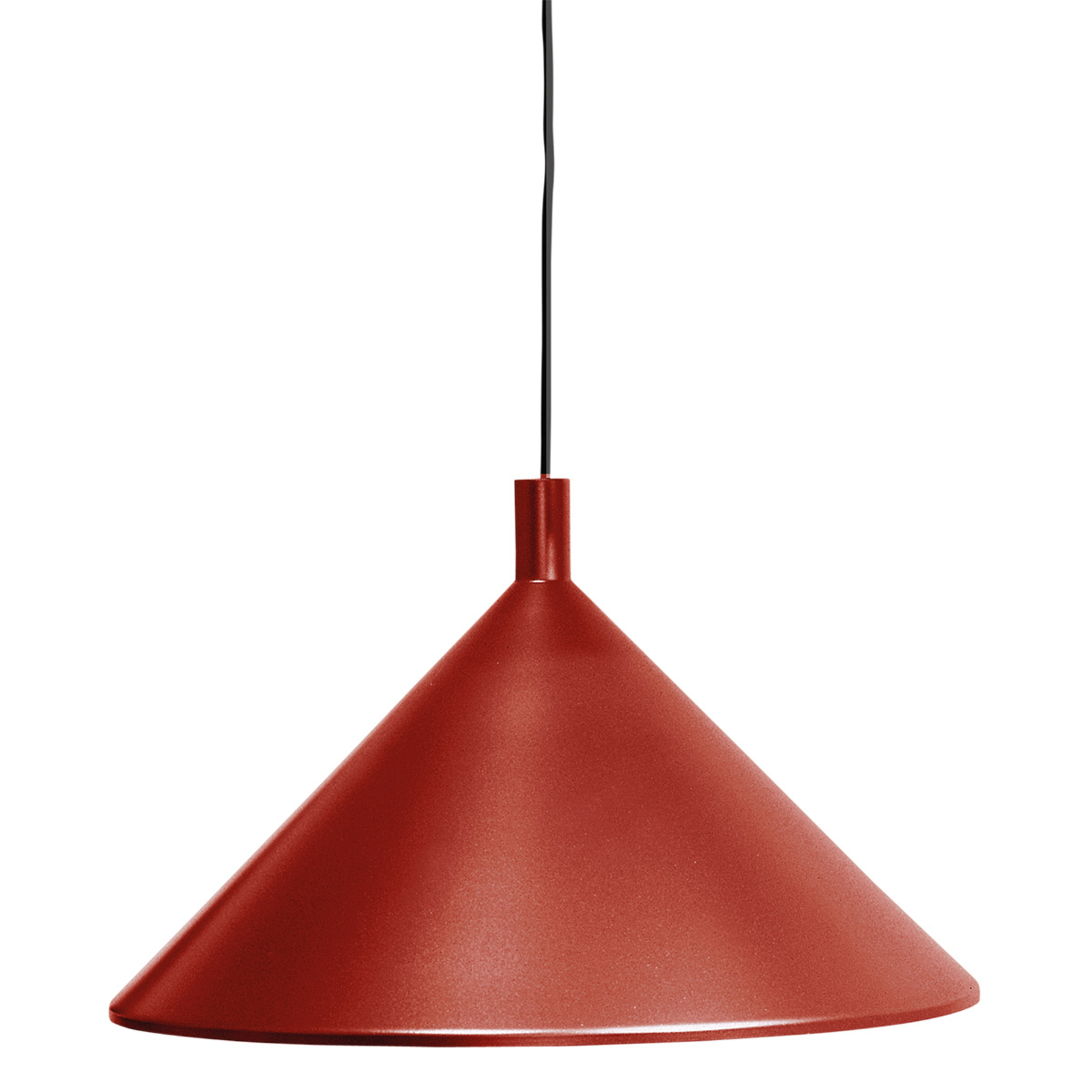 Висяща лампа Martinelli Luce Cono, червена, Ø 45 cm