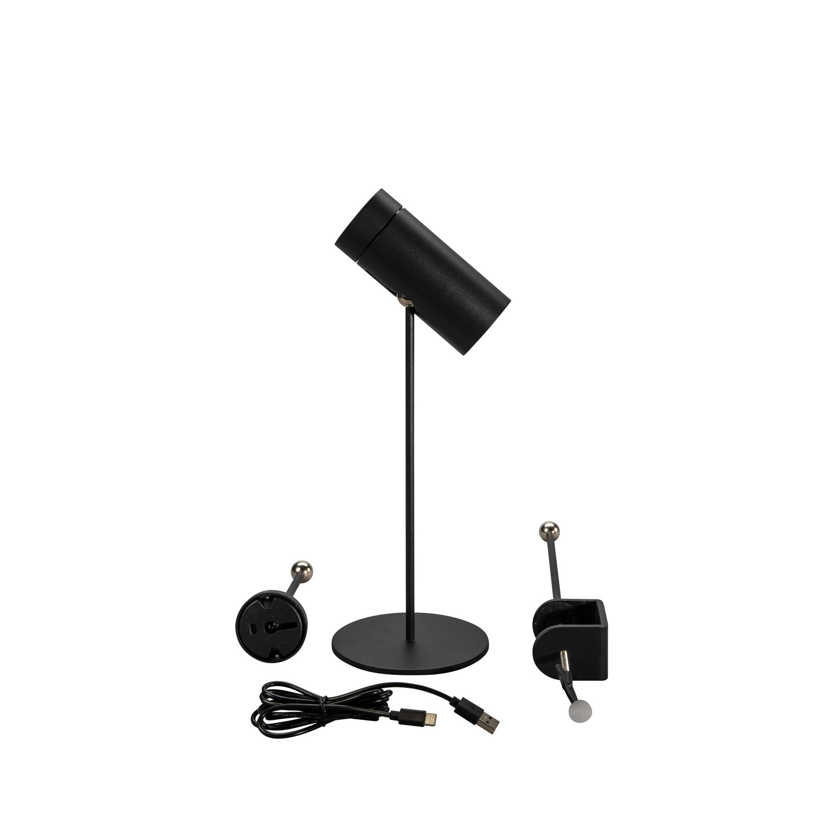 LED tafellamp Multi, zwart, hoogte 30 cm, IP54