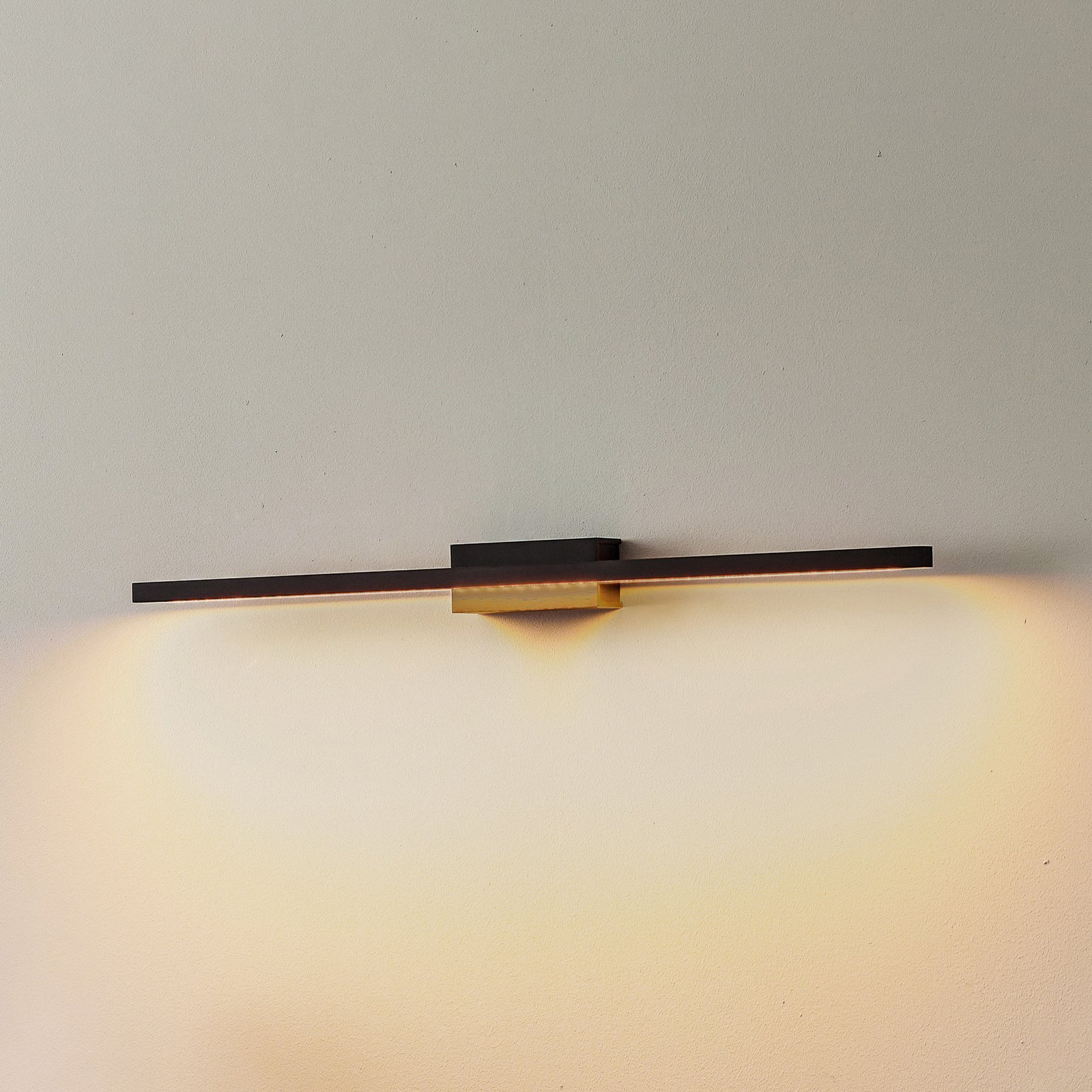 Rothfels Tolu LED wall lamp black 65 cm