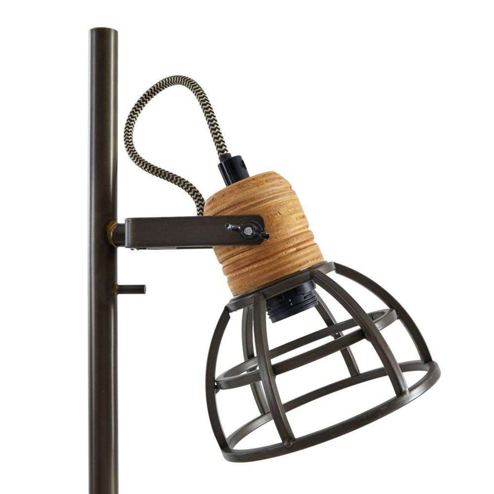 Arinthea Lampadar Wood/Black - Lindby