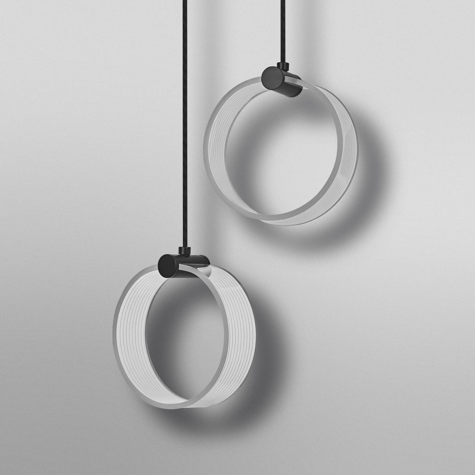 Żyrandol LED OSRAM Decor Circle, 2-punktowa, CCT, czarna