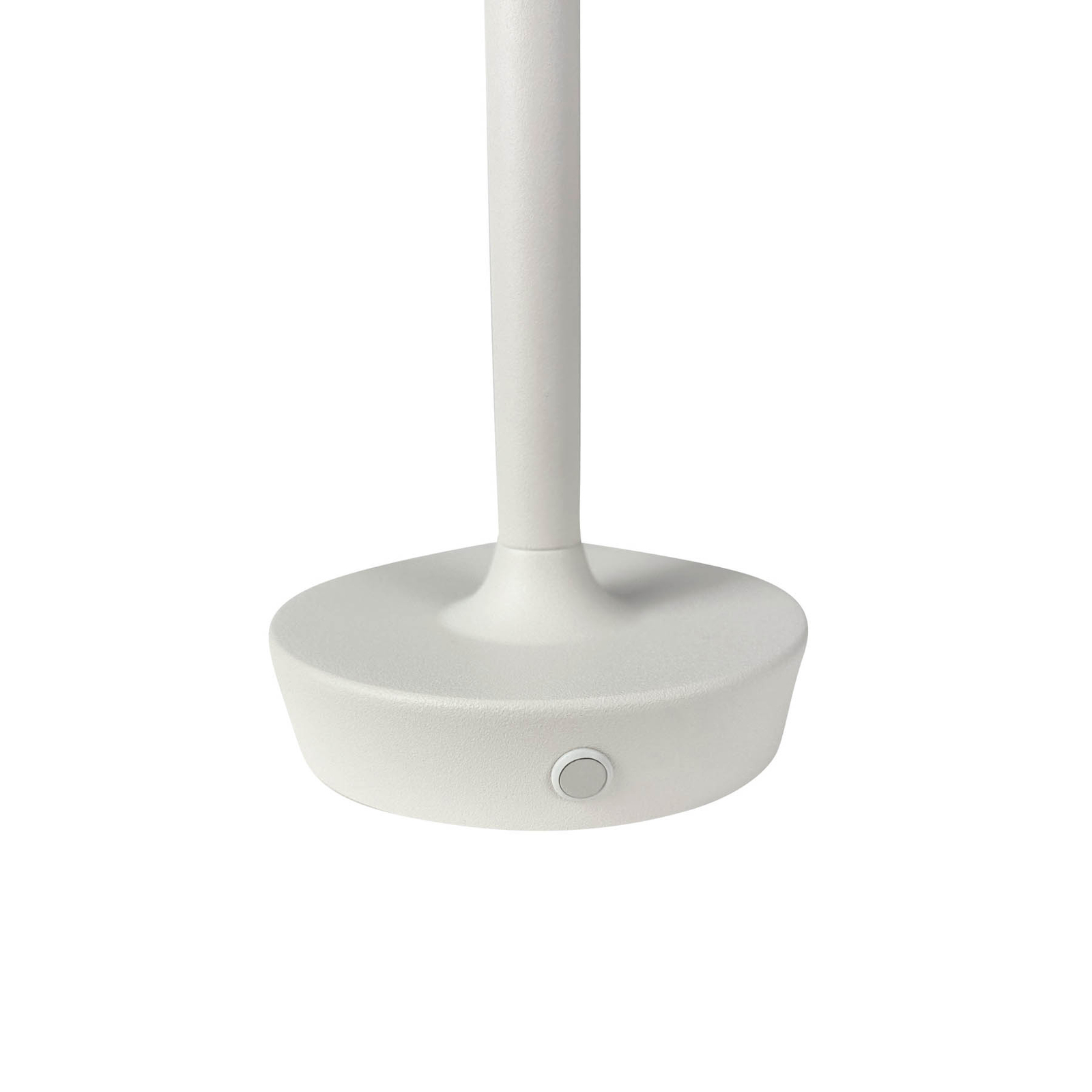 Dyberg Larsen Candeeiro de mesa LED recarregável Flow, creme, altura 25 cm