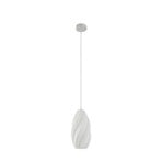 Lindby hanglamp Nuvia, Ø 15,5 cm, wit, gedraaid
