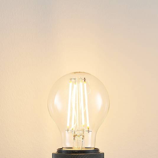 LED lámpa E27 A60 6,5W 2700K átlátszó 3 f. dimmer
