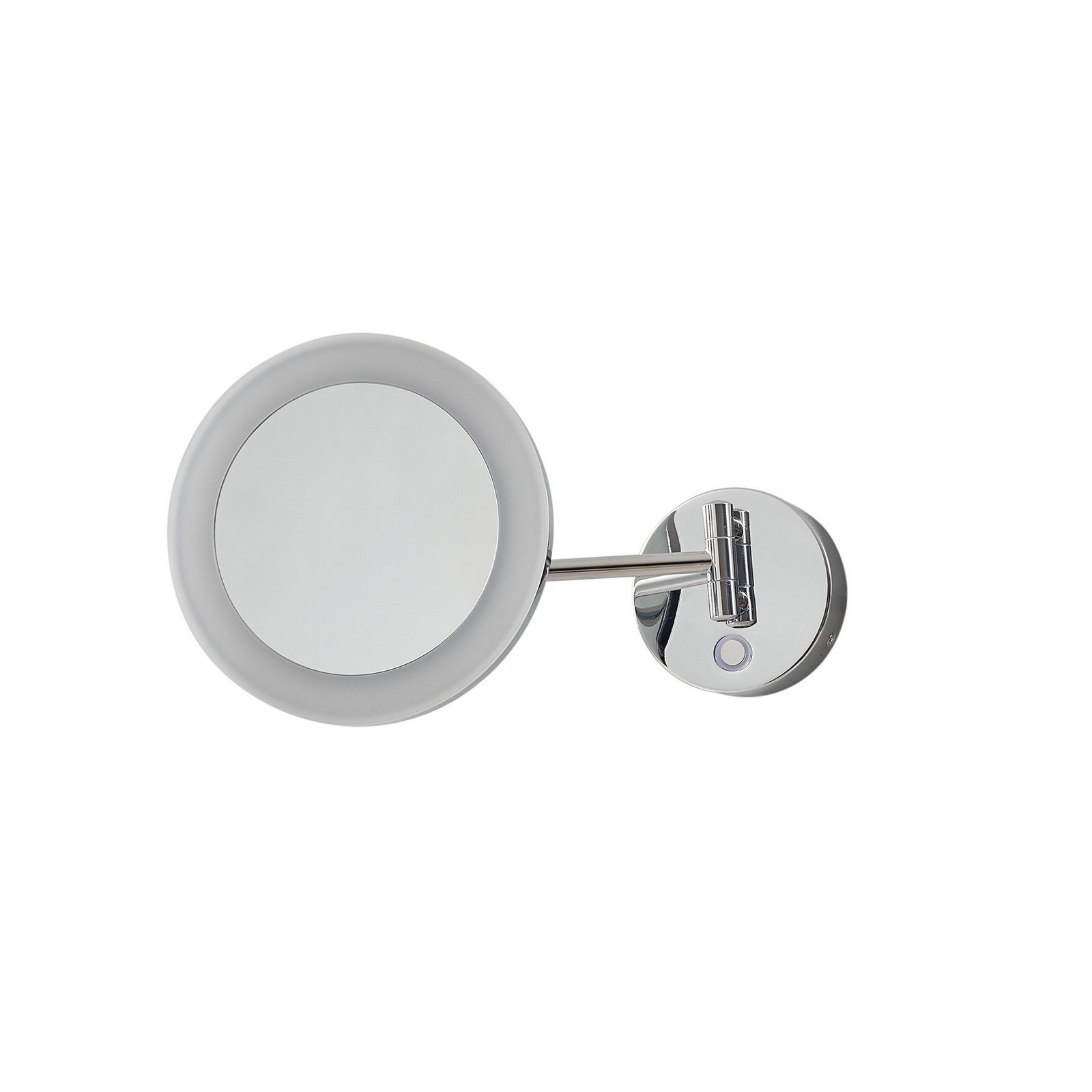 Lucande LED cosmetic mirror Fyria, chrome, steel, CCT