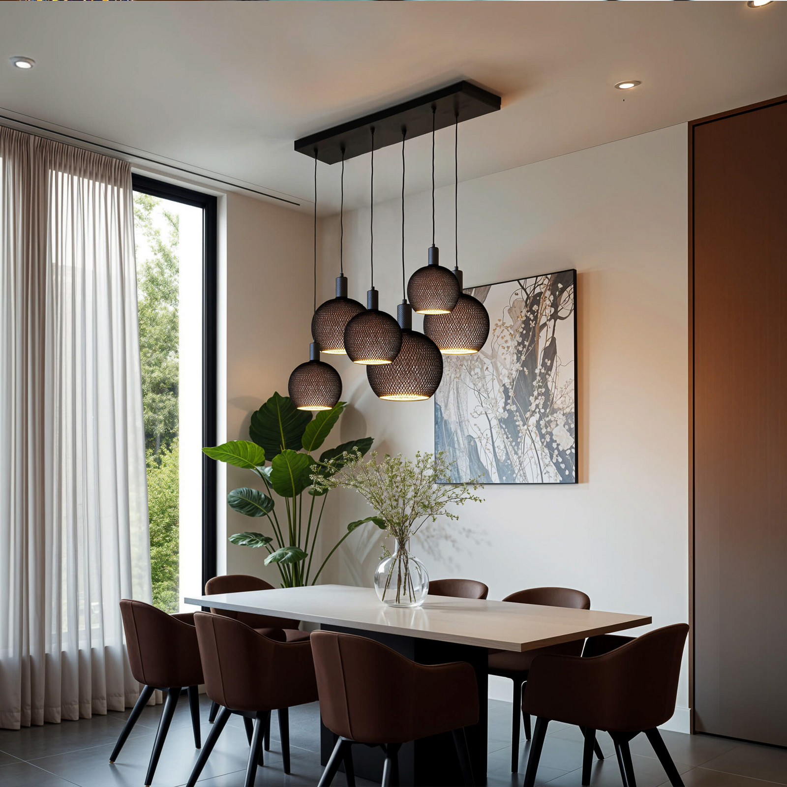 SEGULA LED Floating Cage svart G300 E27 5W 2 200 K dimbar