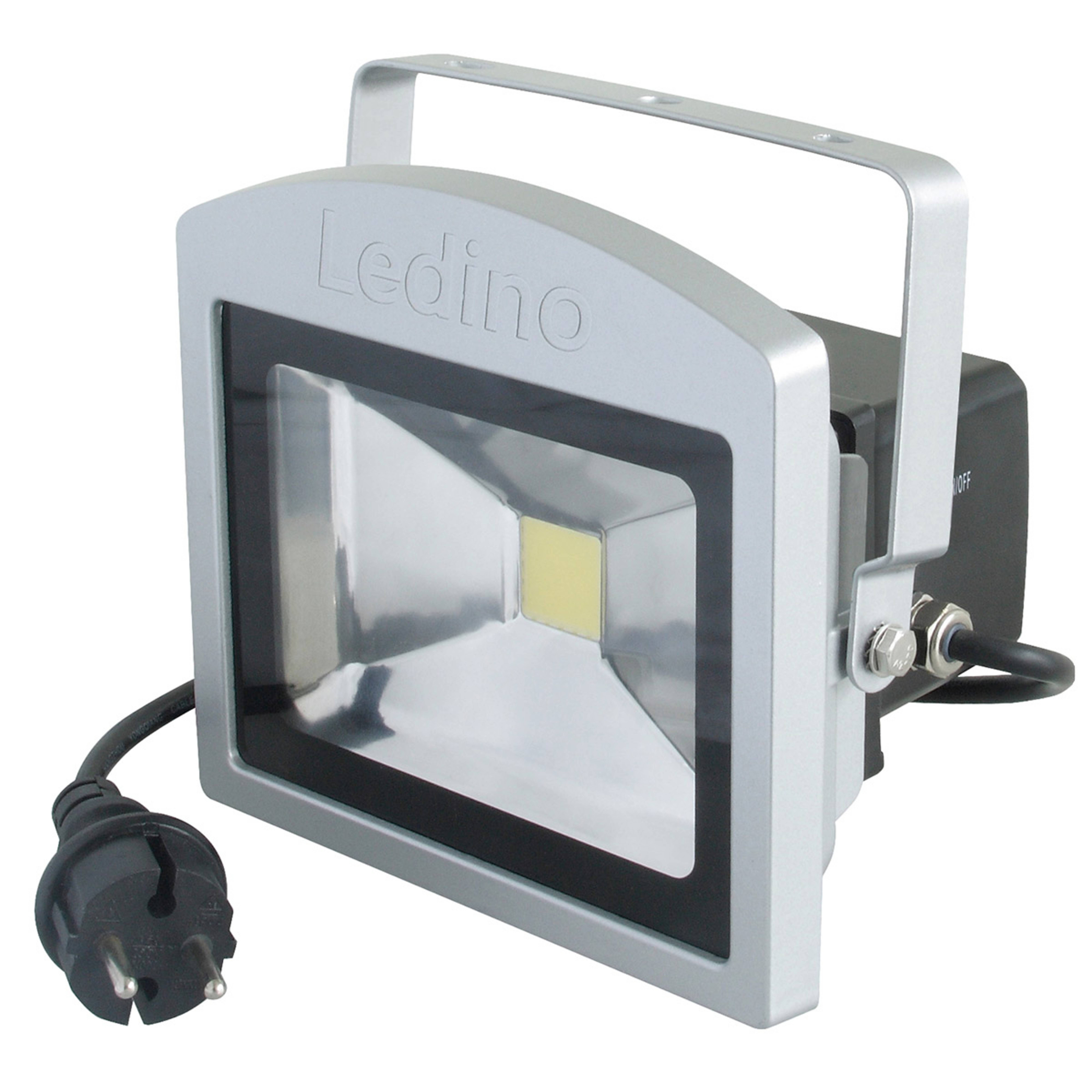 LED-Strahler Benrath, Anti-Panik-Leuchte mit Akku
