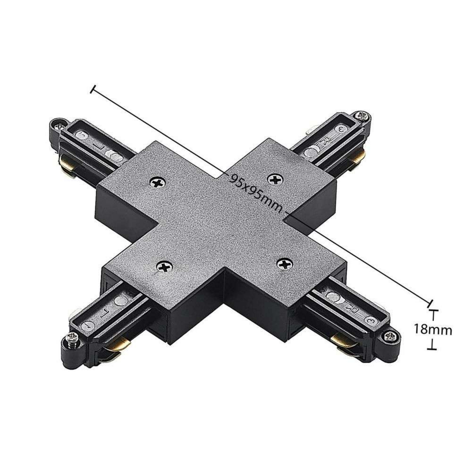 Linaro Track X-Connector Černá - Lindby