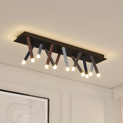 Lucande Stoika LED-taklampe, kantet