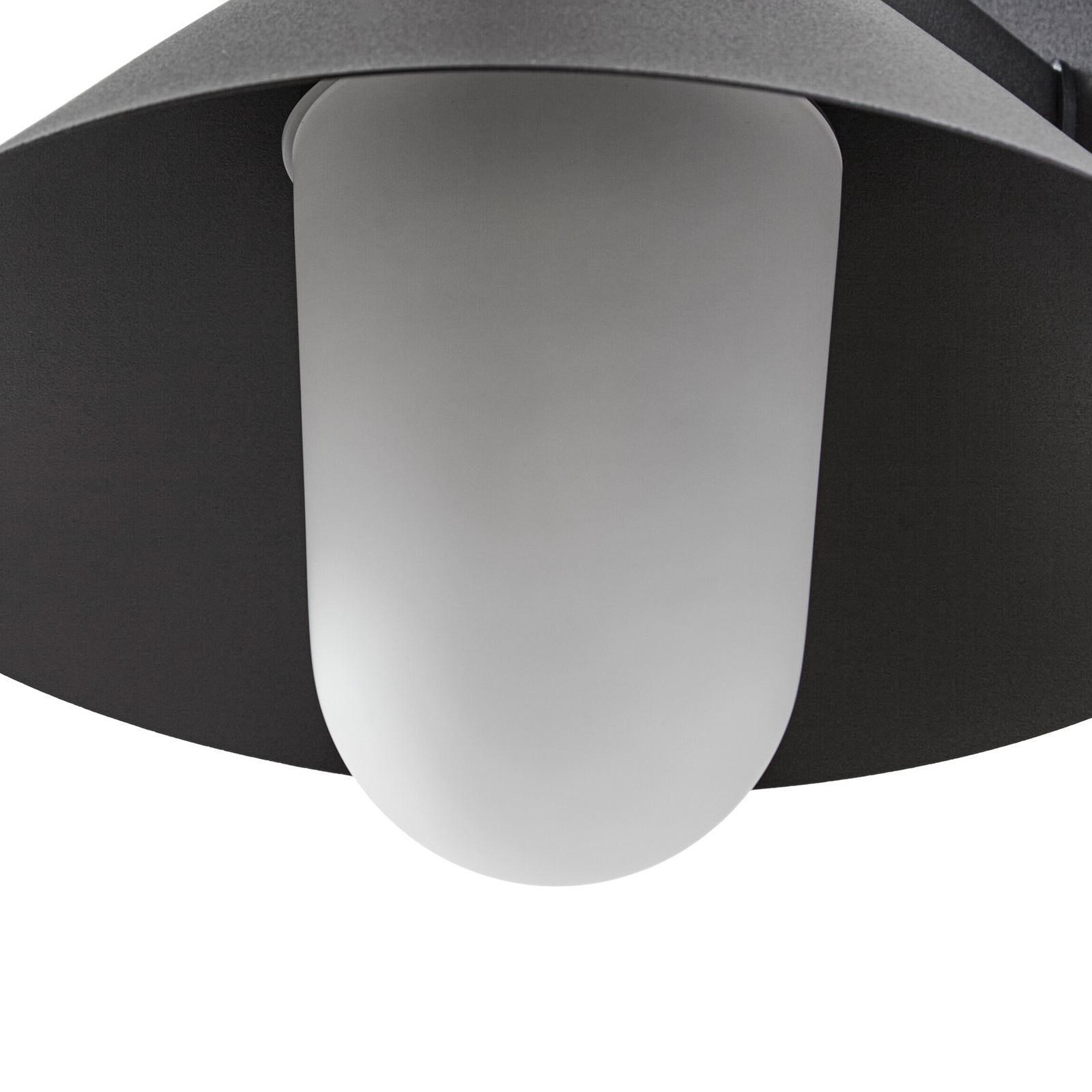 Lucande utomhusvägglampa Kiyogi, svart, 31 cm, E27, IP65