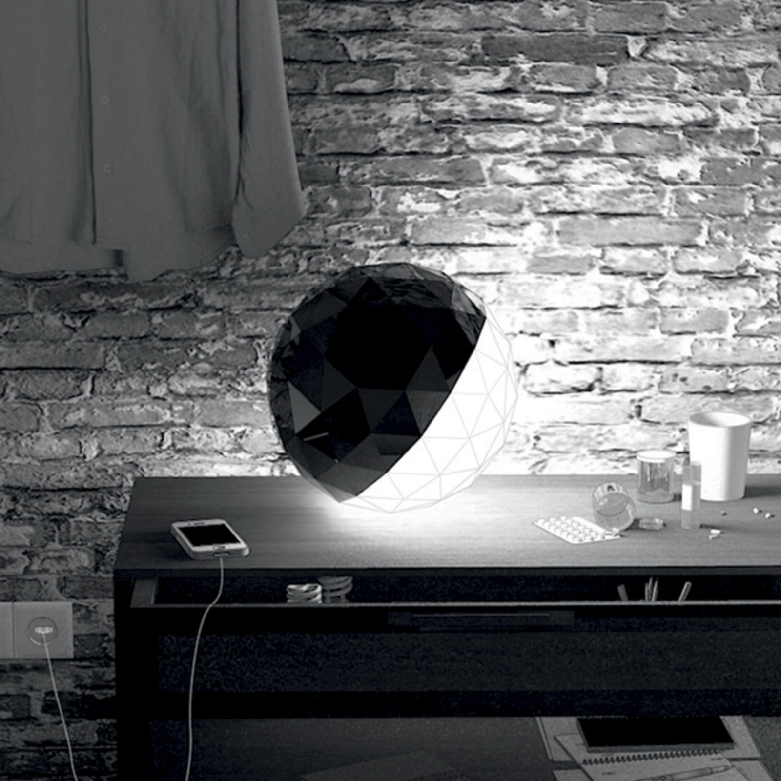 Artemide Huara LED asztali lámpa, appról vez.