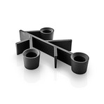 Bougeoir TWIG, noir, 20 x 14 cm, à 3 lampes - Eva Solo