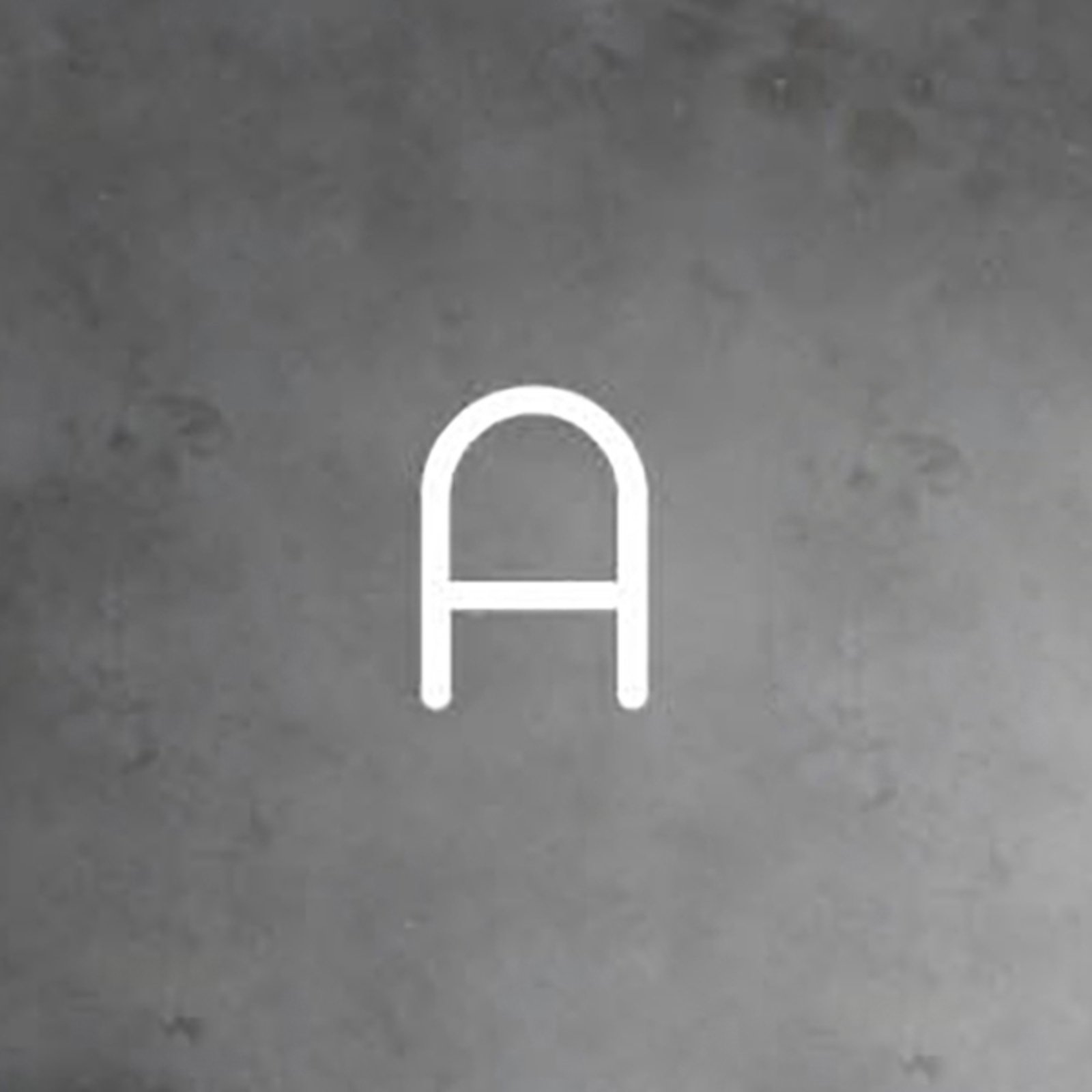 Artemide Alphabet of Light -seinävalo, A-kirjain