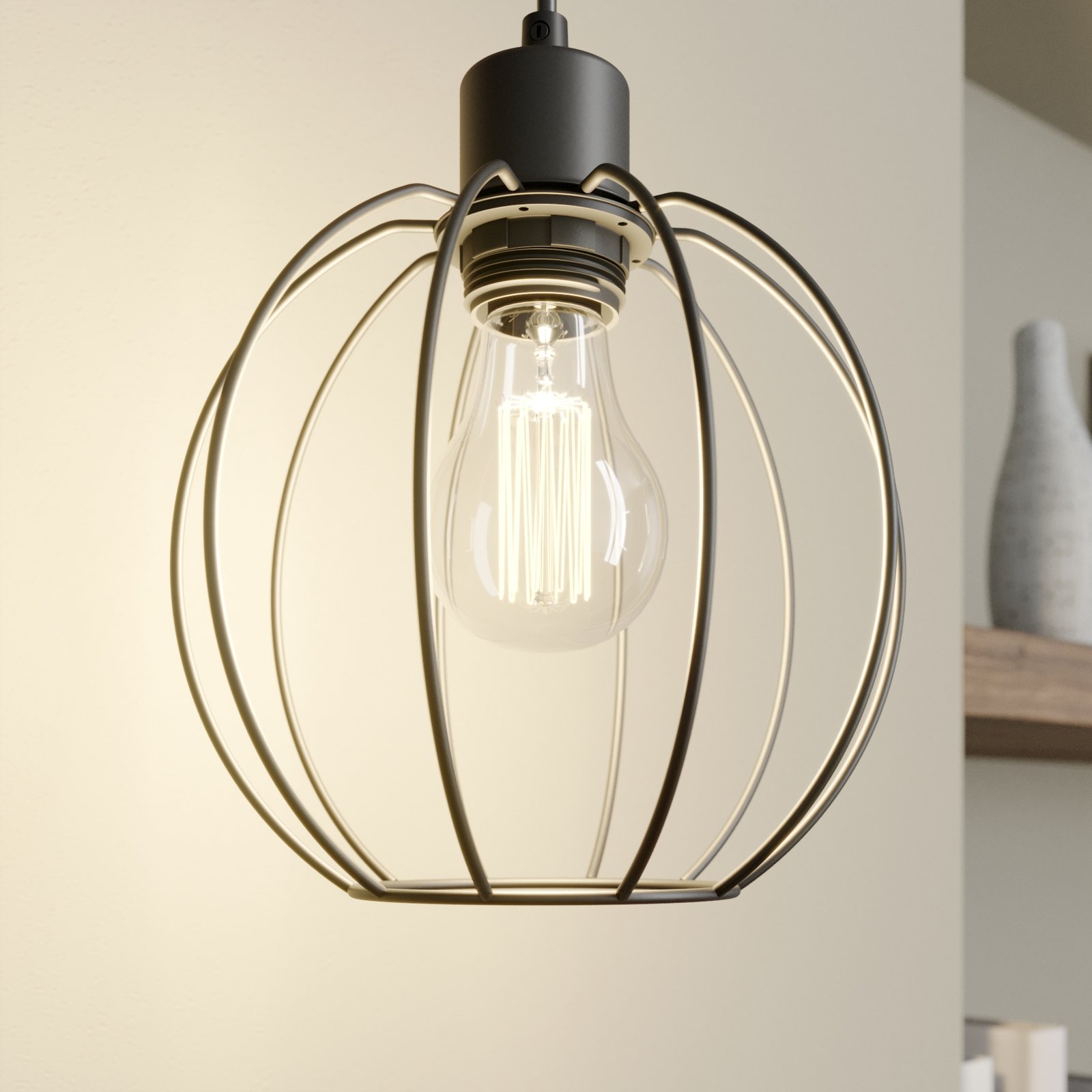 Karou wall light, stained brown