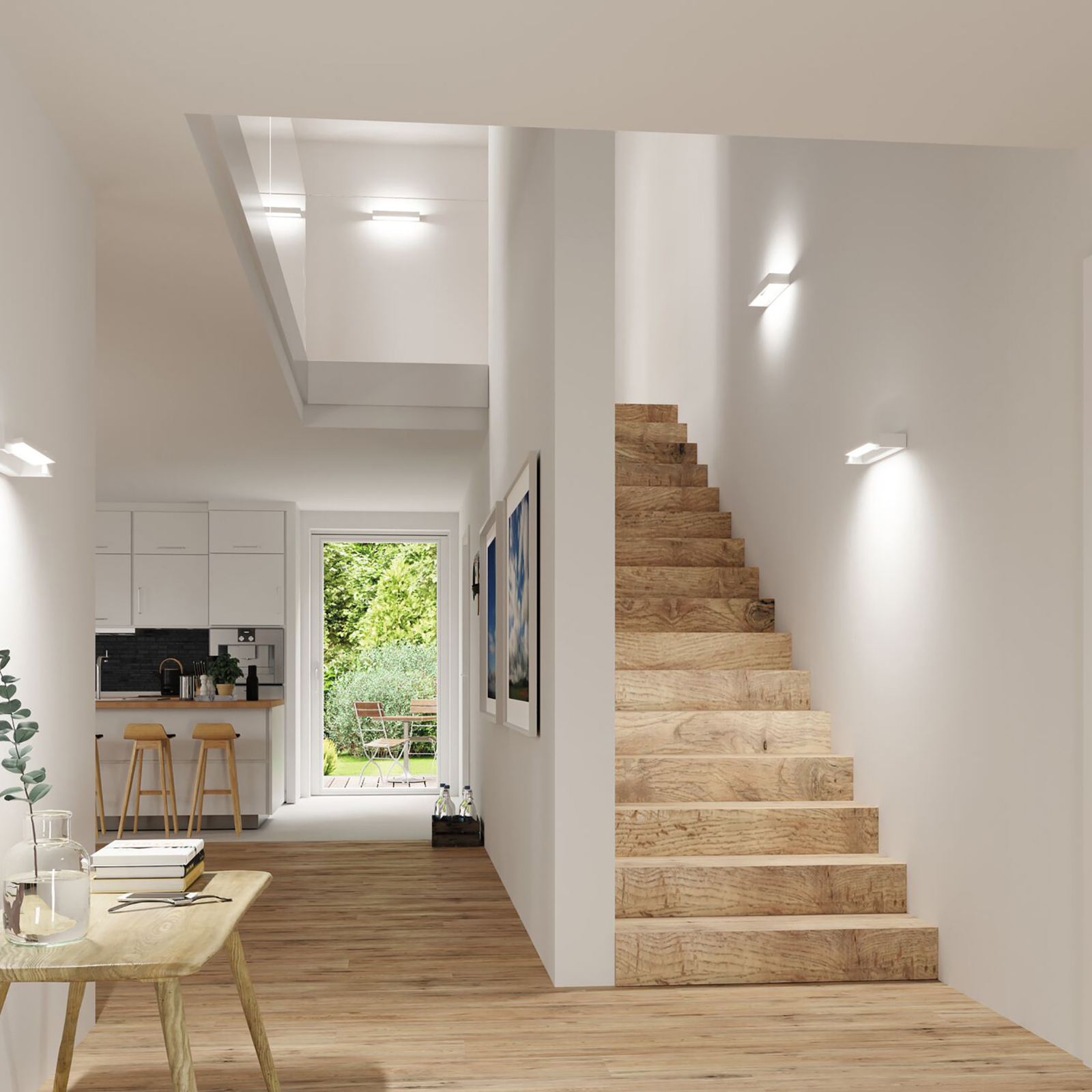 Lucille LED Applique Murale 3-Step-Dim. 11,5W IP44 Blanc - Paulmann