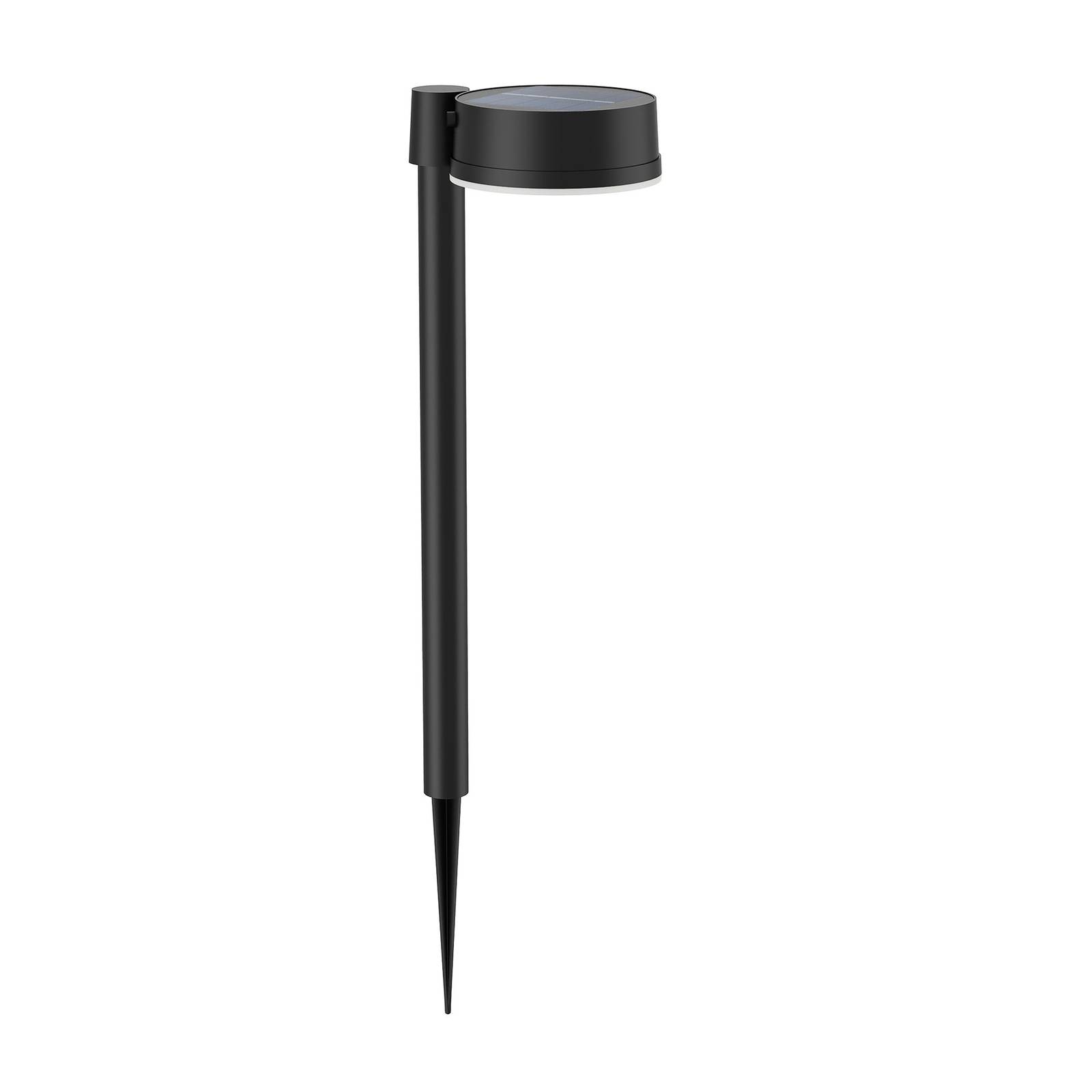 Philips LED grondspies lamp Vynce, Ø kop 11,2 cm - modern - zwart - Kunststof - solar buitenlamp