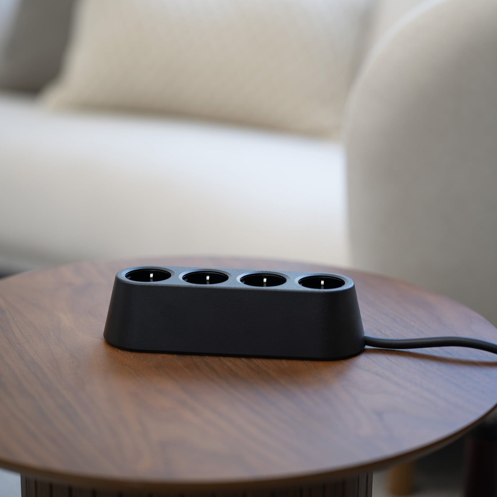 NOMAD BLOCK - Multiprise noire 3 prises de type F, USB - Forming Function