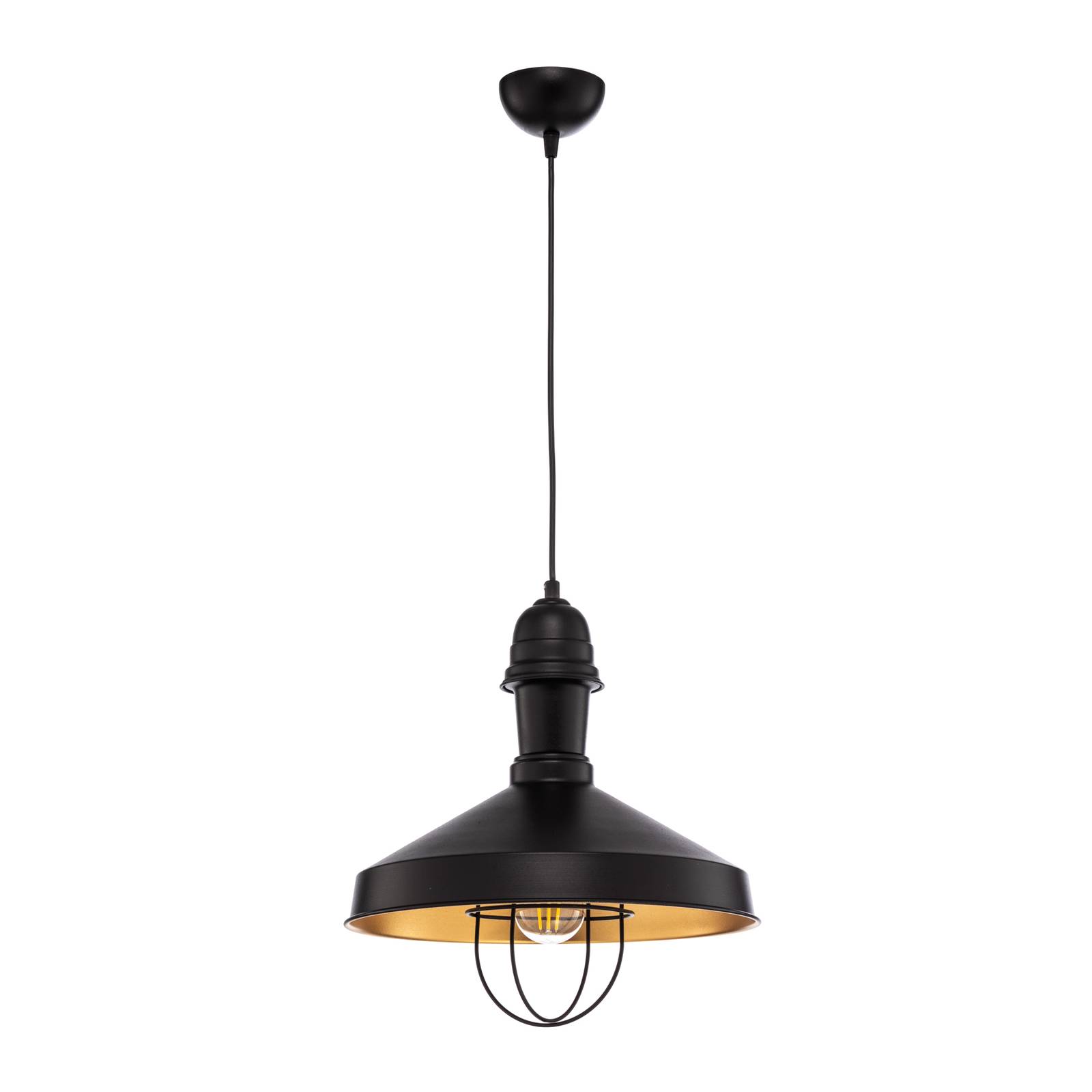 Pendellampe AV-4106-M25-BSY mit Käfigschirm