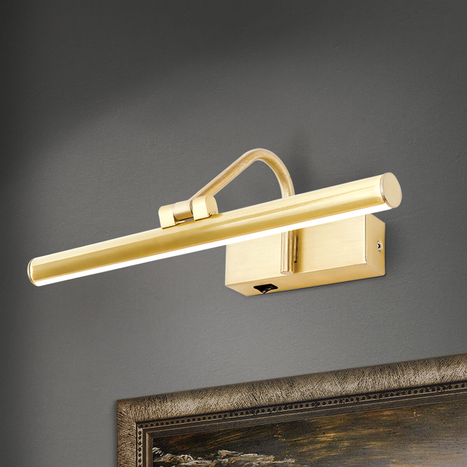 Lámpara LED para cuadros Sofía en dorado, 30 cm