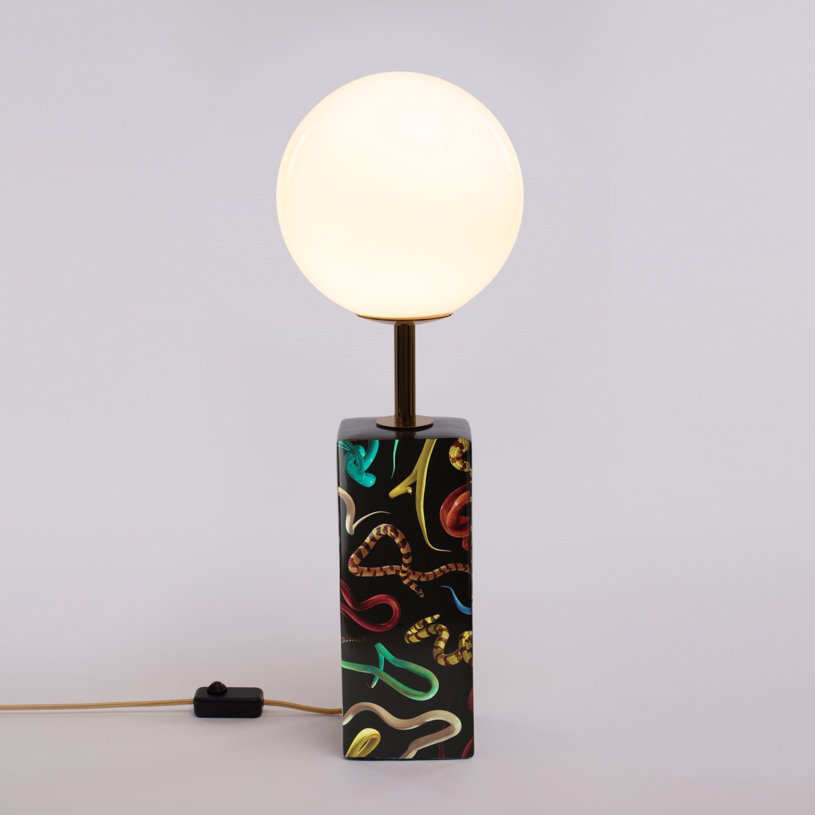 Lampe table LED Toiletpaper à motif serpent