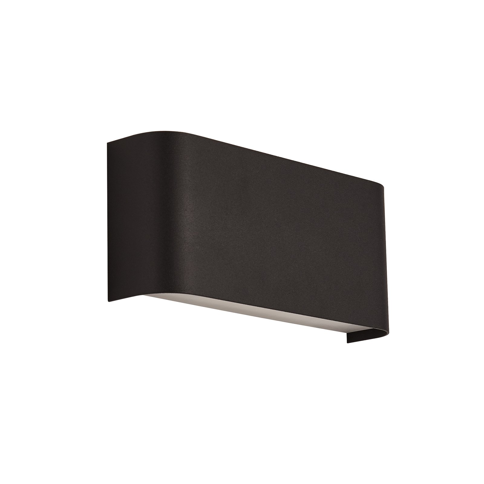 Applique murale LED Match Box, noir, métal, up/down, 18 cm