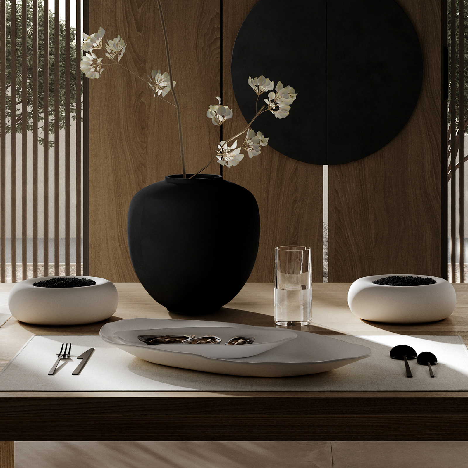 Zestaw sztućców Kogei, czarny, zestaw 16 sztuk – 101 Copenhagen