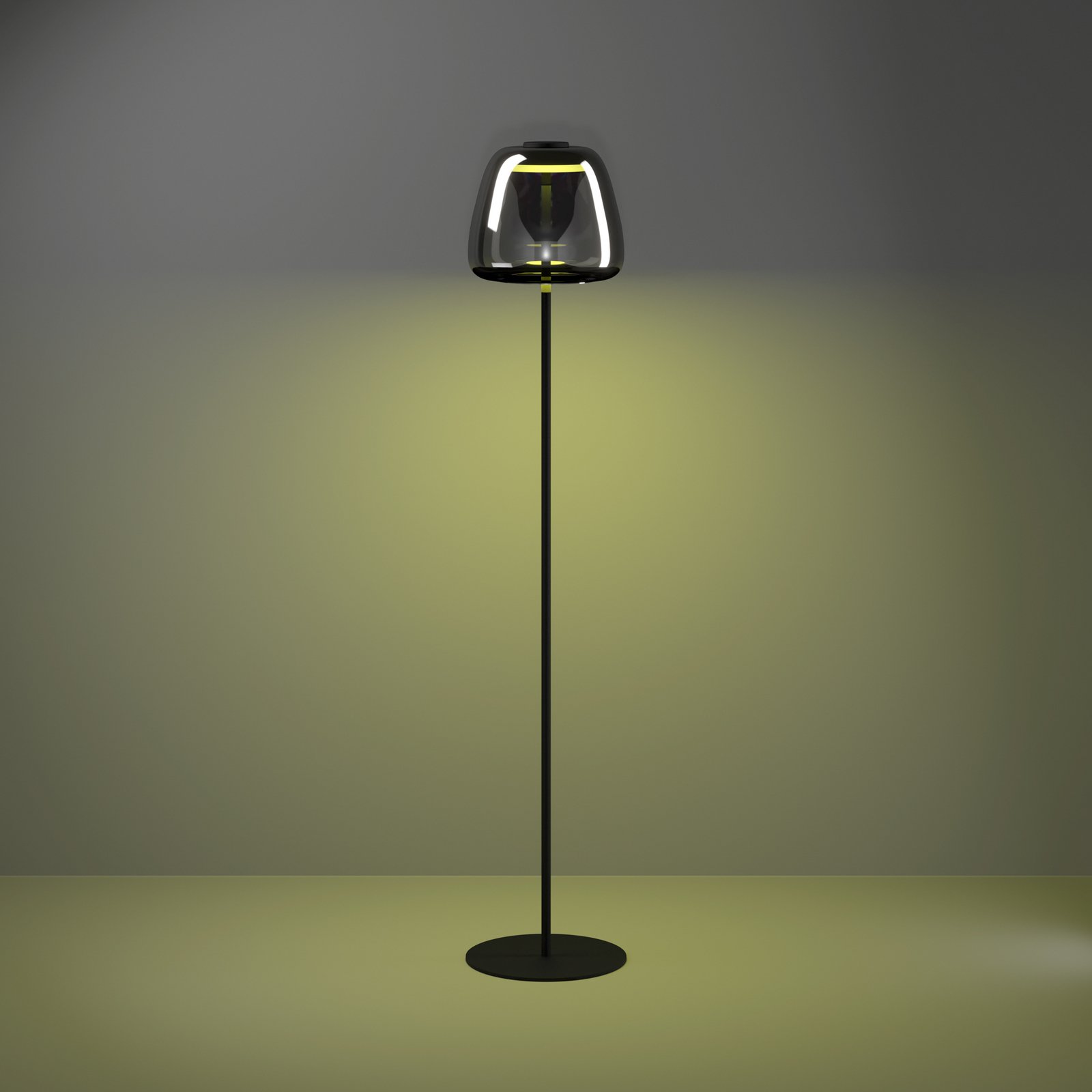 EGLO connect LED floor lamp Alfero-Z, RGB, CCT, black
