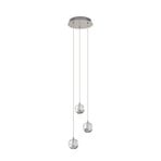 Hayley 3 Hanglamp Clear/Chrome - Lucande