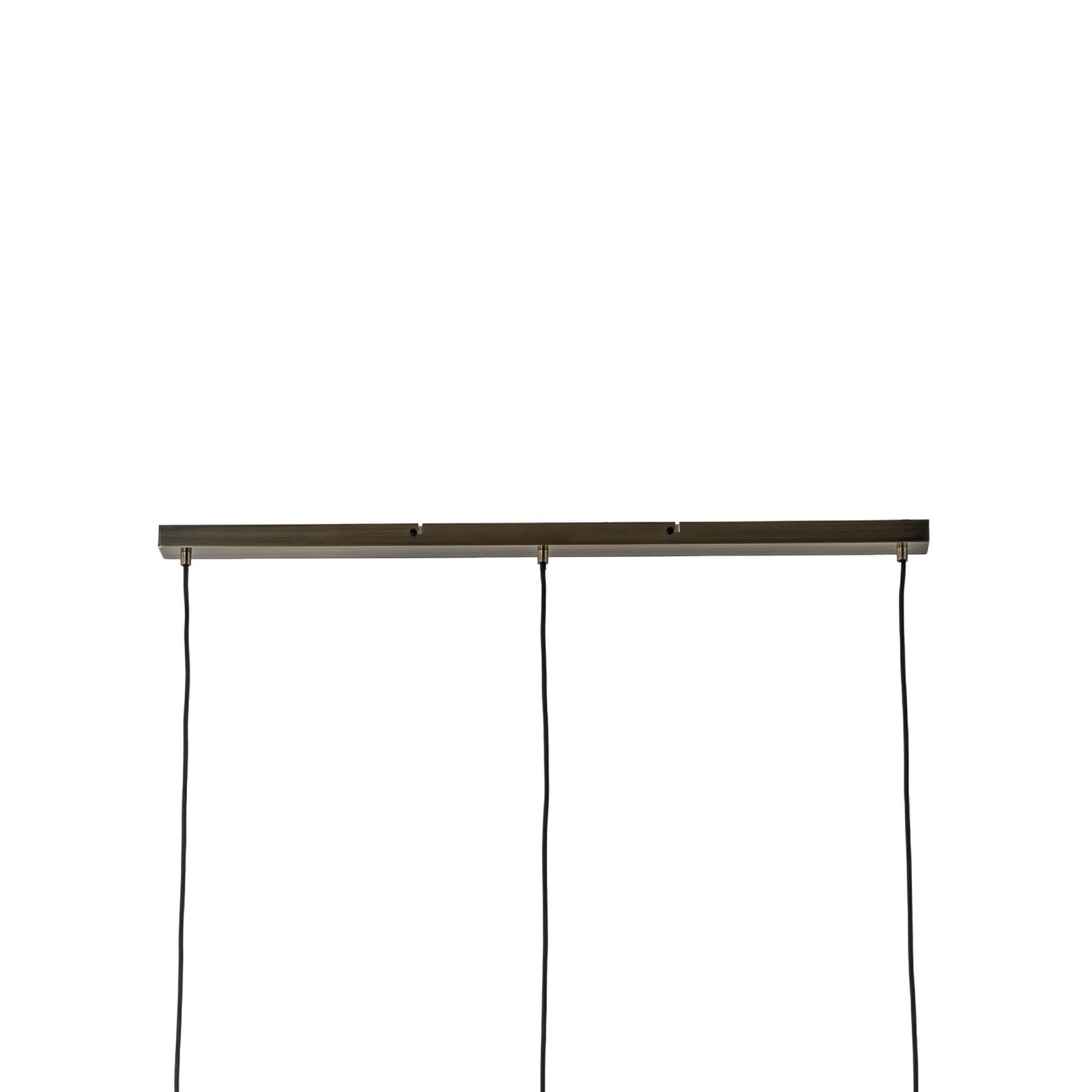 Lindby Hängeleuchte Sofian, amber, Glas, 100 cm, 3-flg.