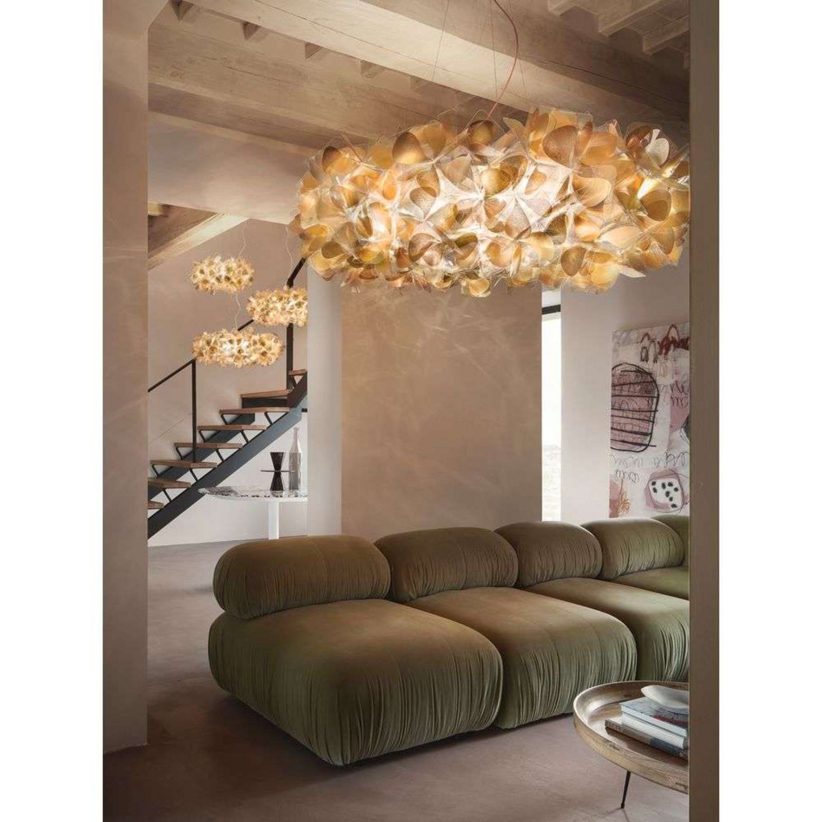 Clizia Lustră Pendul Mama Non Mama Large Gold/Red - Slamp