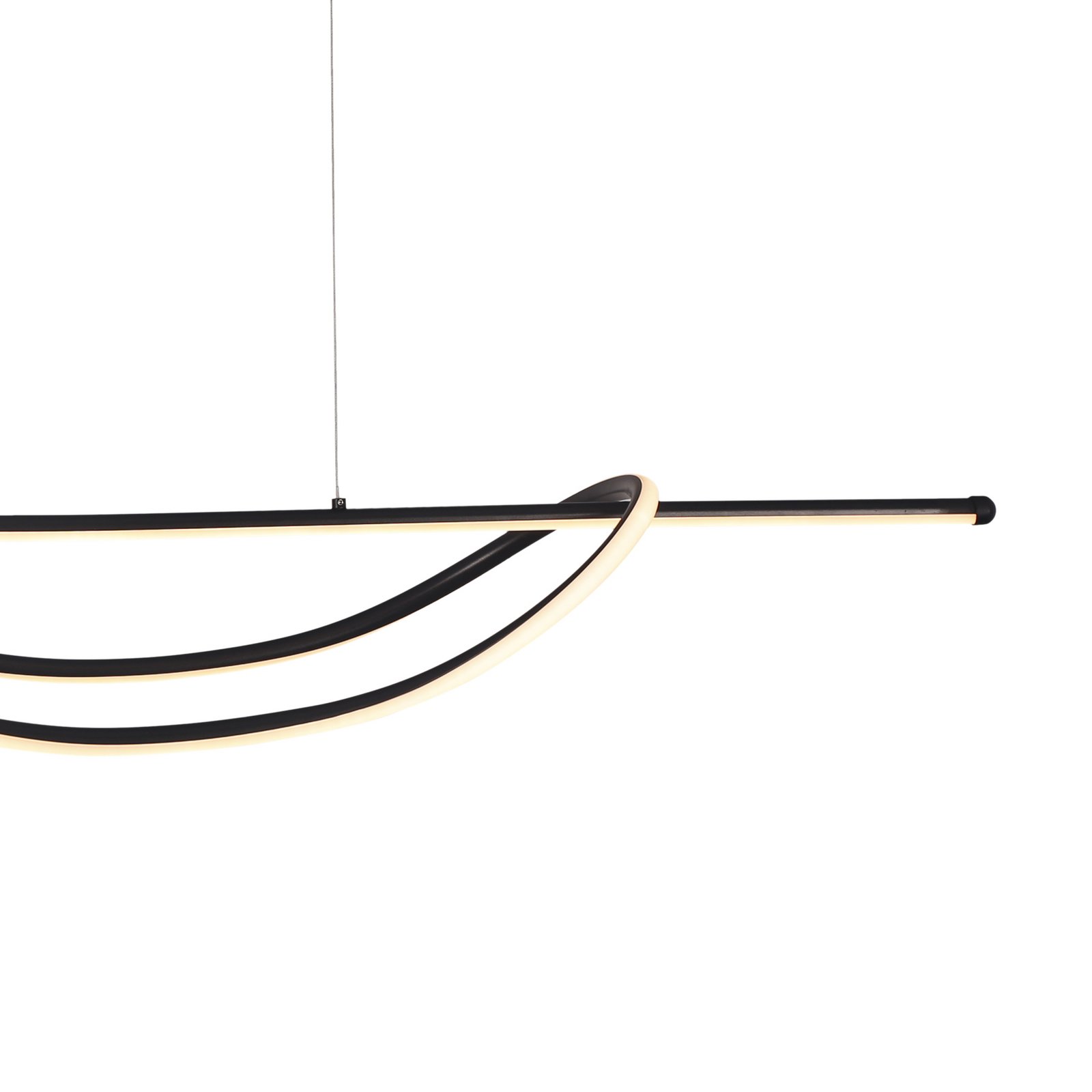 LED-Hängeleuchte Ambar, Metall, schwarz, 4.000 K