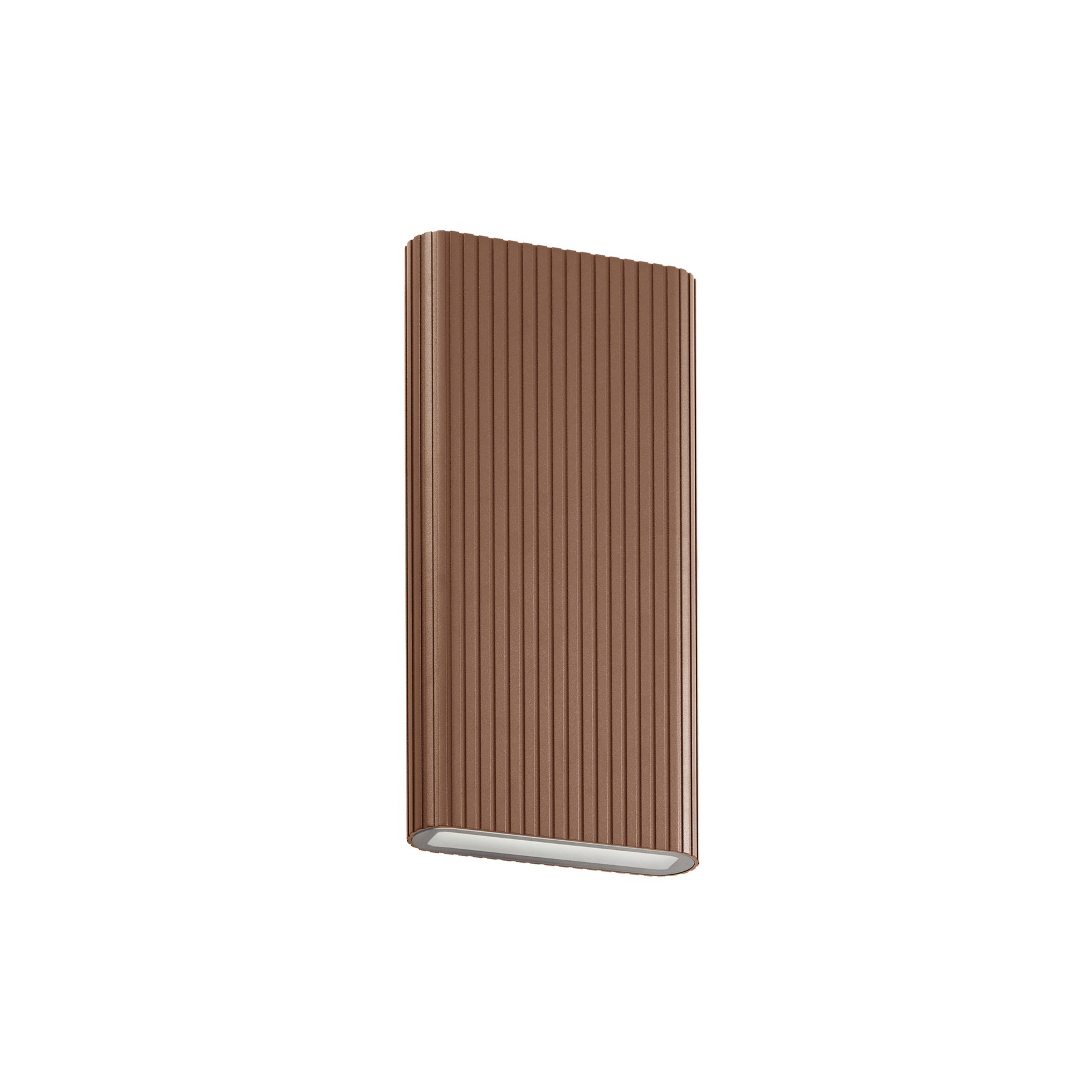 Raija LED outdoor wall lamp, dark brown, 40 cm, CCT - Lucande