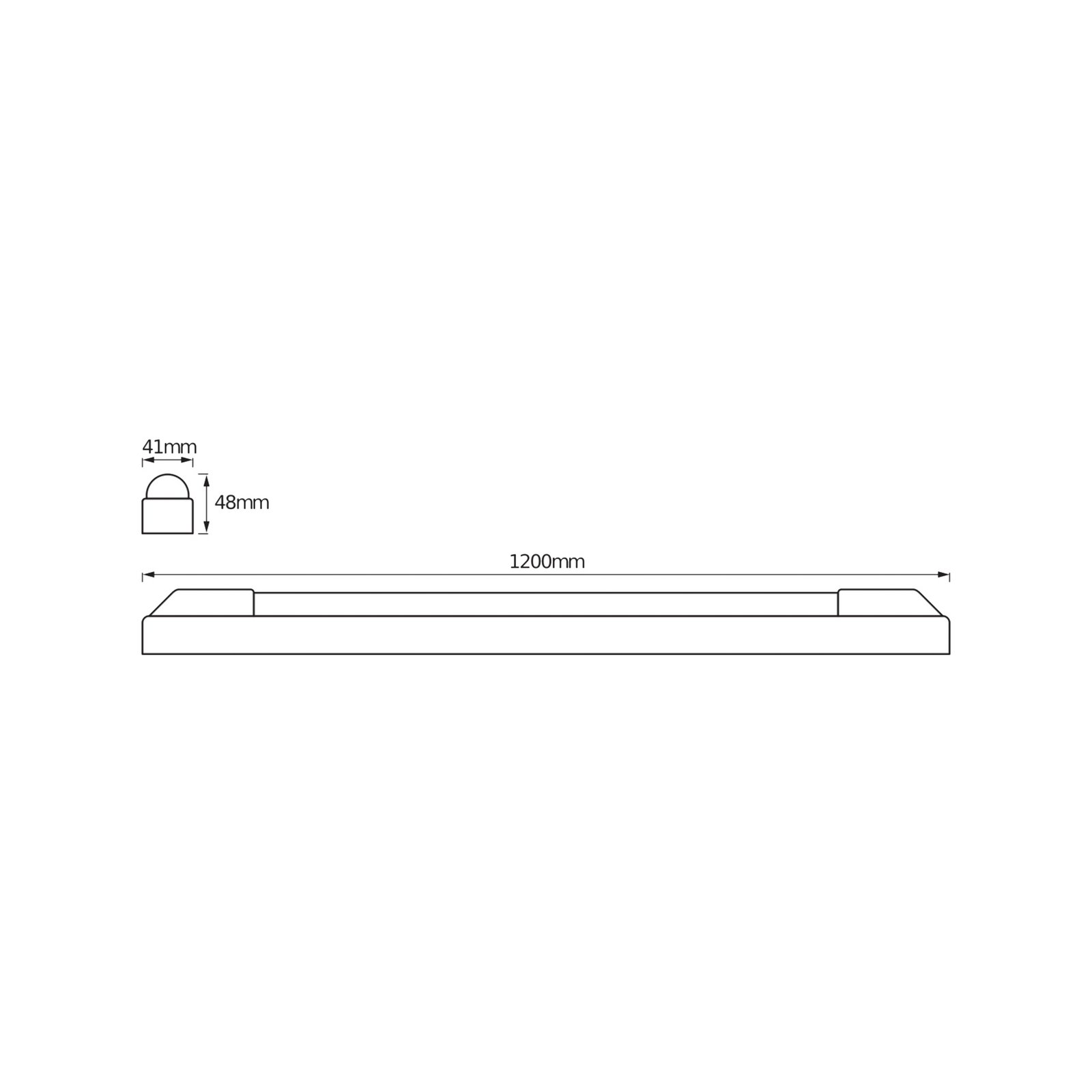 OSRAM LED-es világítócsík POWER BATTEN, 3000 K, 120 cm, 1 izzó.