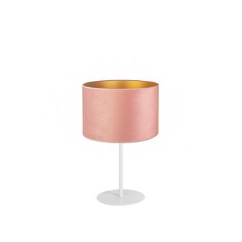 Pöytälamppu Golden Roller korkeus 30cm roosa/kulta