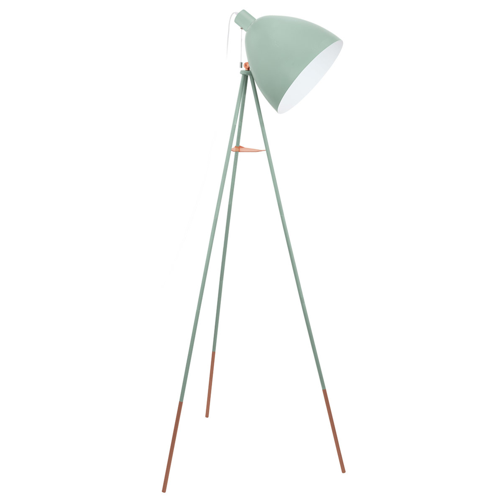 Dundee floor lamp in a retro look, mint green